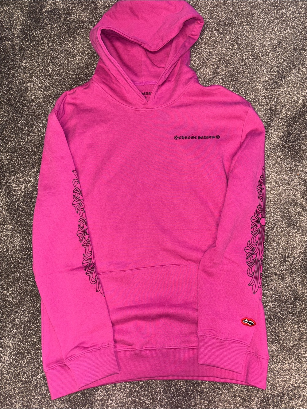 Pink Chrome Hearts Graphic Hoodie